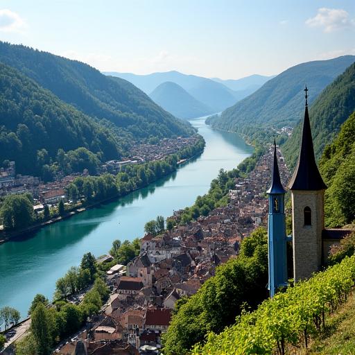 Blick auf Dürnstein in der Wachau, Niederösterreich